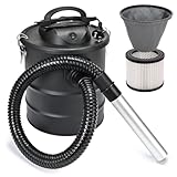 Sellnet Aschesauger 15L 1200W mit Blasfunktion & DUAL Filtersystem - Kaminsauger mit HEPA Filter, Staubsauger für Kamin, (Kabellänge - ca. 1,5m) Kabelhalter, Grill und Feuerstelle SN119